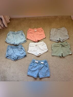 Little Planet organic girls lot of 7 pairs of shorts